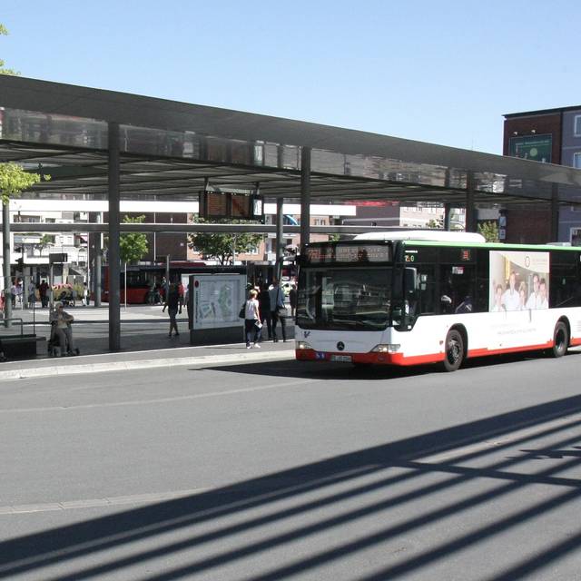 Der Busbahnhof in Bottrop