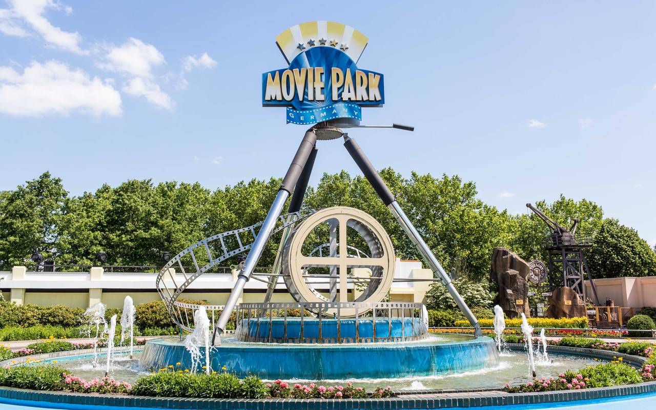 Der Eingangsbereich des Movie Parks