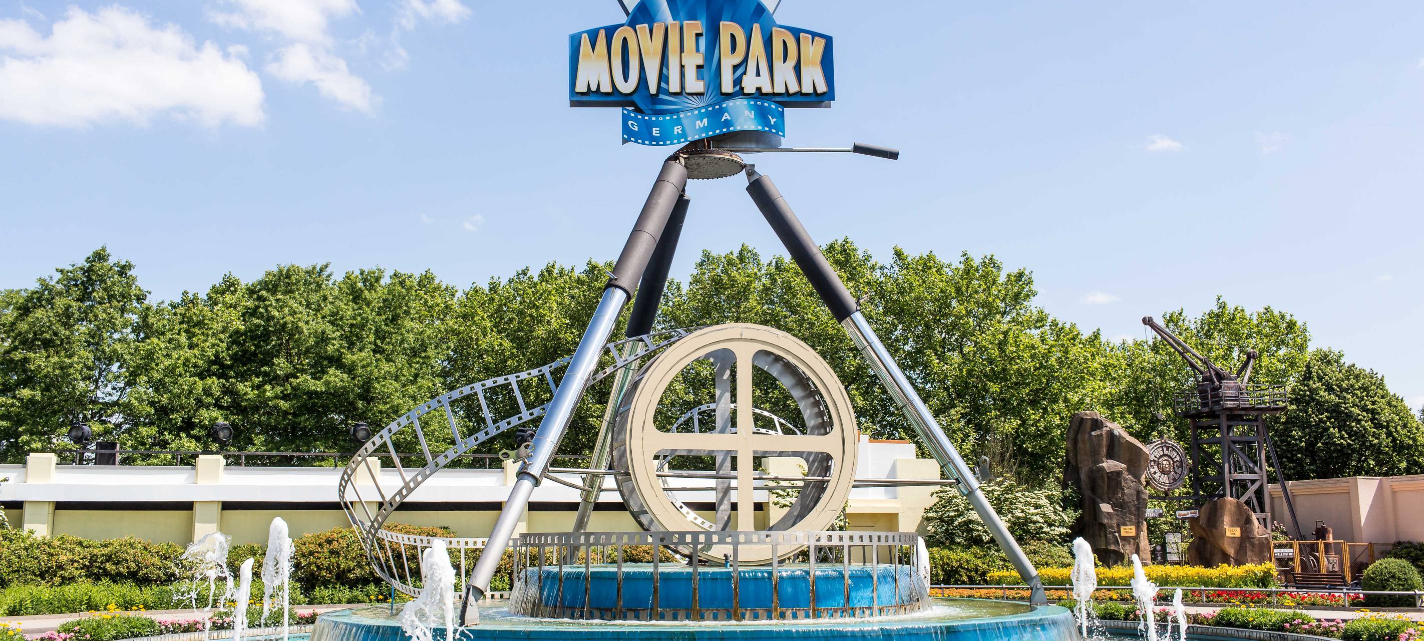 Der Eingangsbereich des Movie Parks