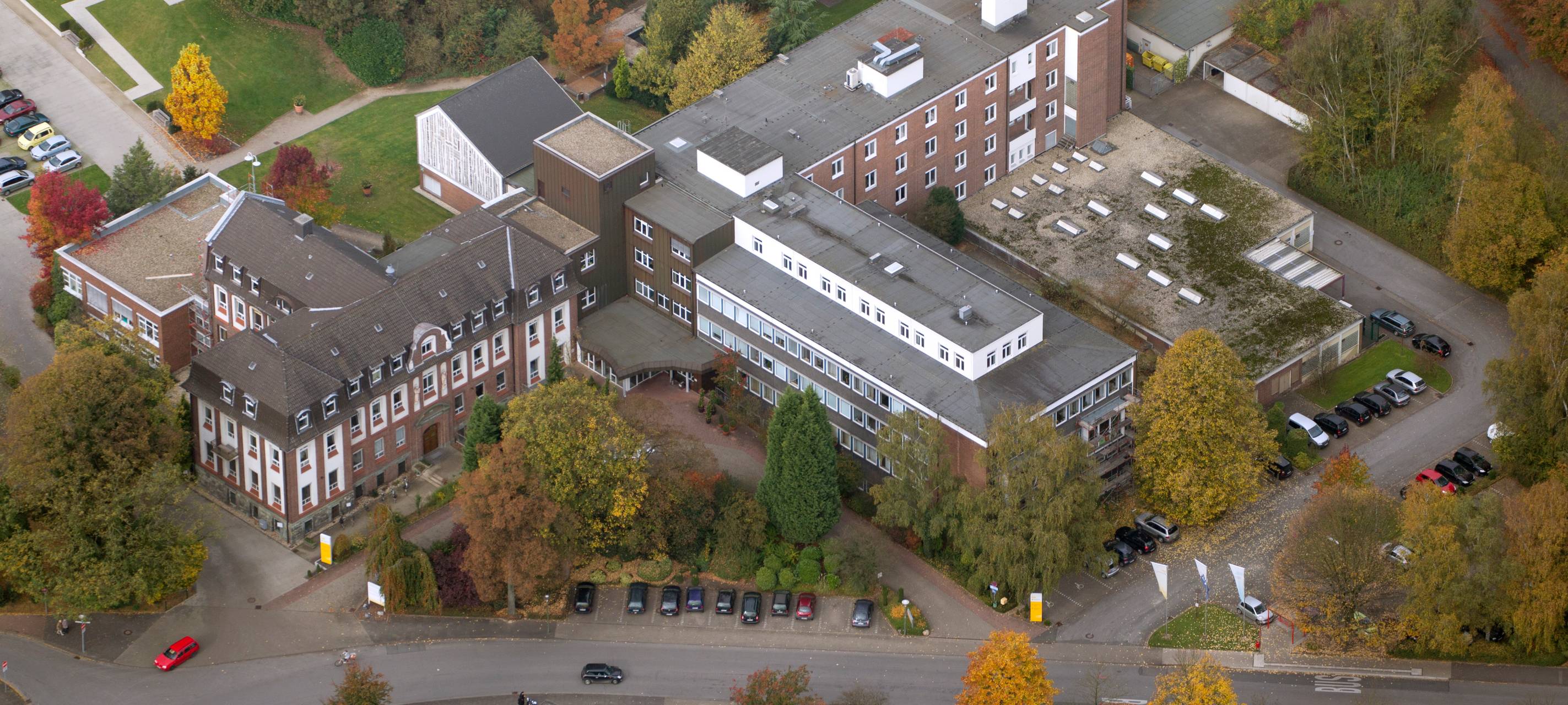 Das Antonius-Hospital in Kirchhellen aus der Luft