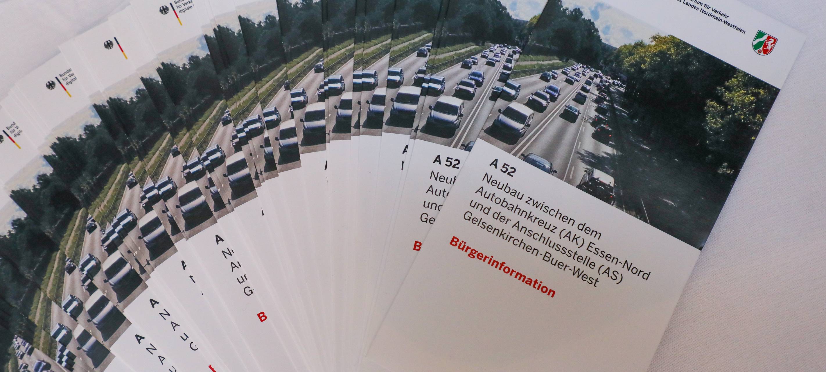 Infoflyer zum A52-Ausbau