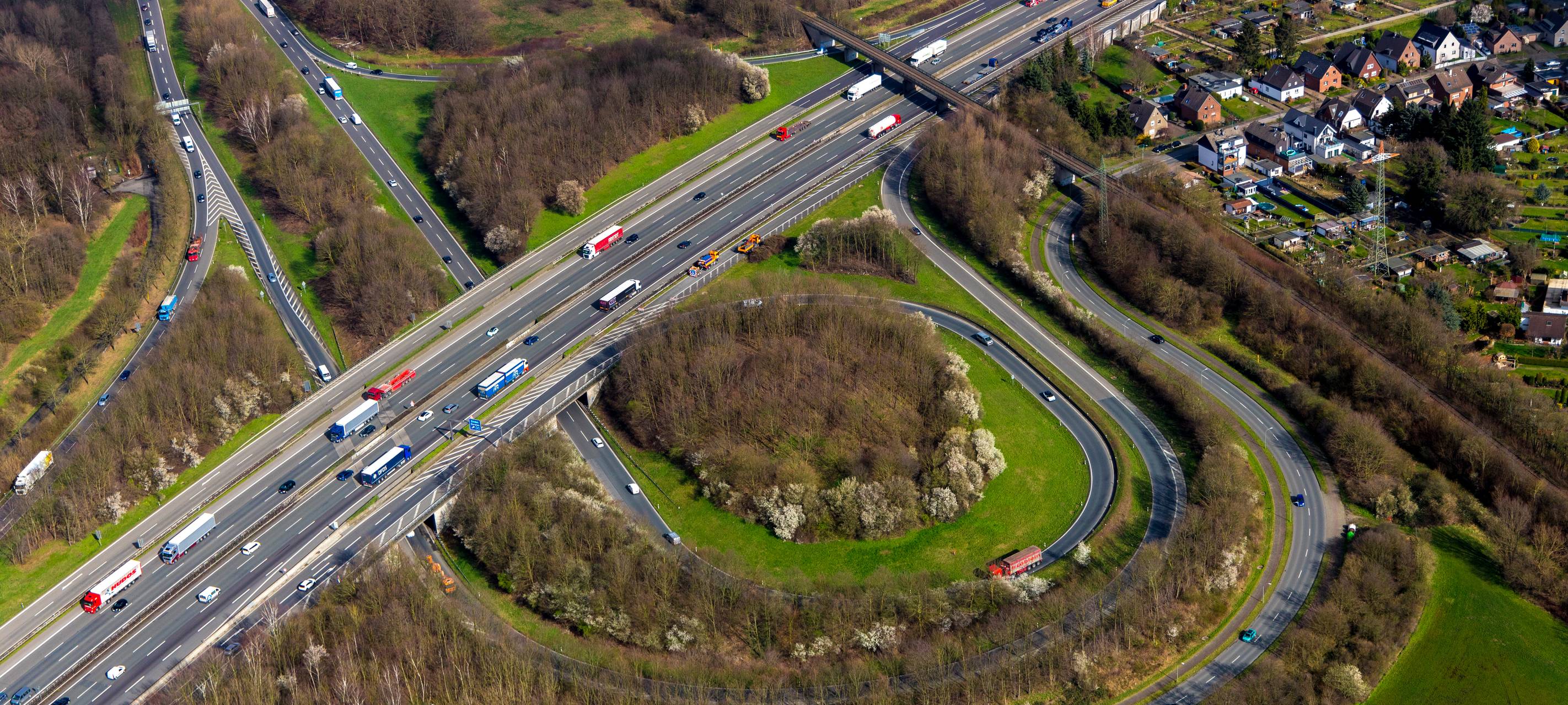 Pläne für Umbau des Autobahndreiecks Bottrop offengelegt