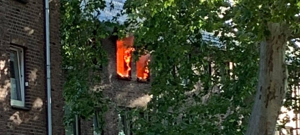 Ein Bild des Brandes.