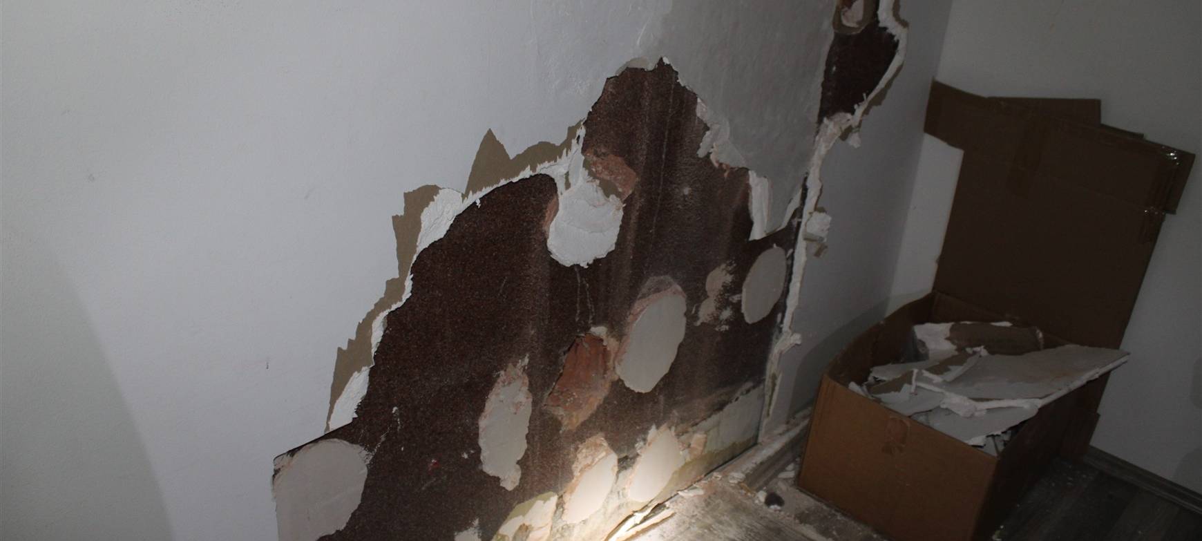 Ein Bild des Einbruchs.