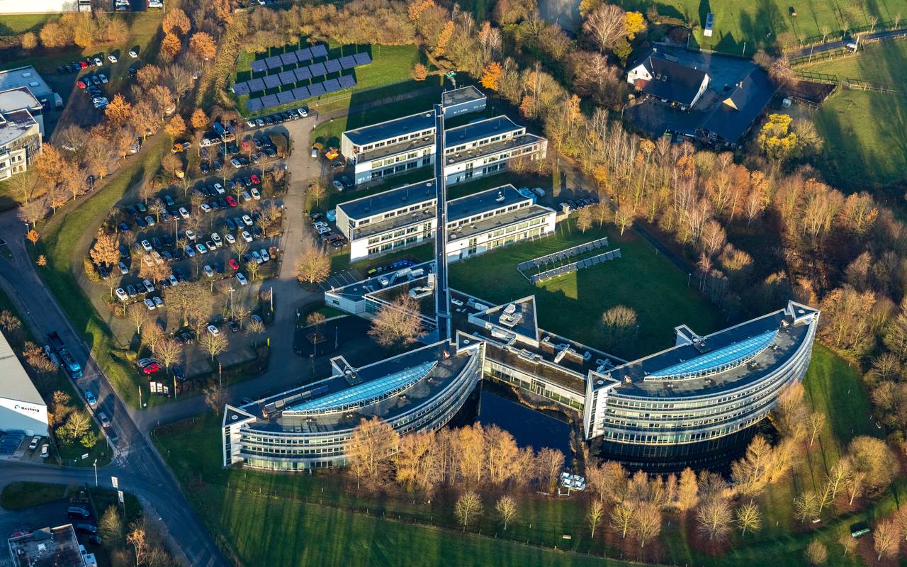 Luftbild des Innovationszentrums Wiesenbusch in Gladbeck
