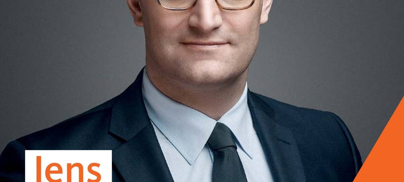 Plakat für den Auftritt von Jens Spahn in Bottrop