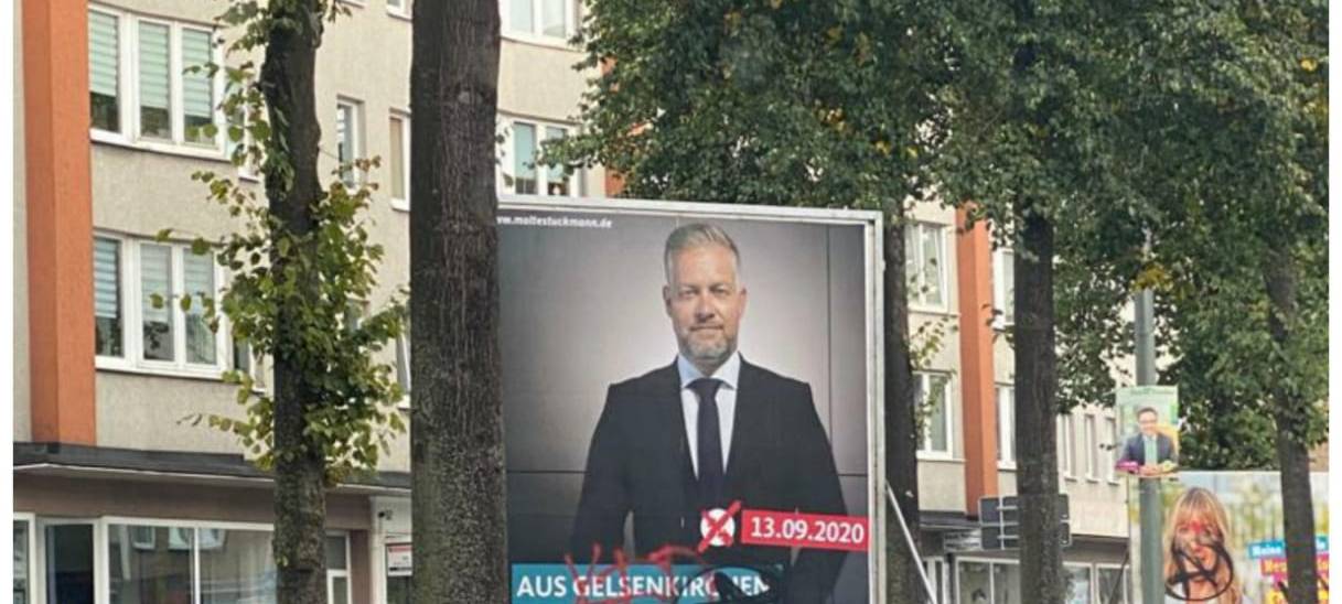 Vandalismus CDU-Wahlplakate