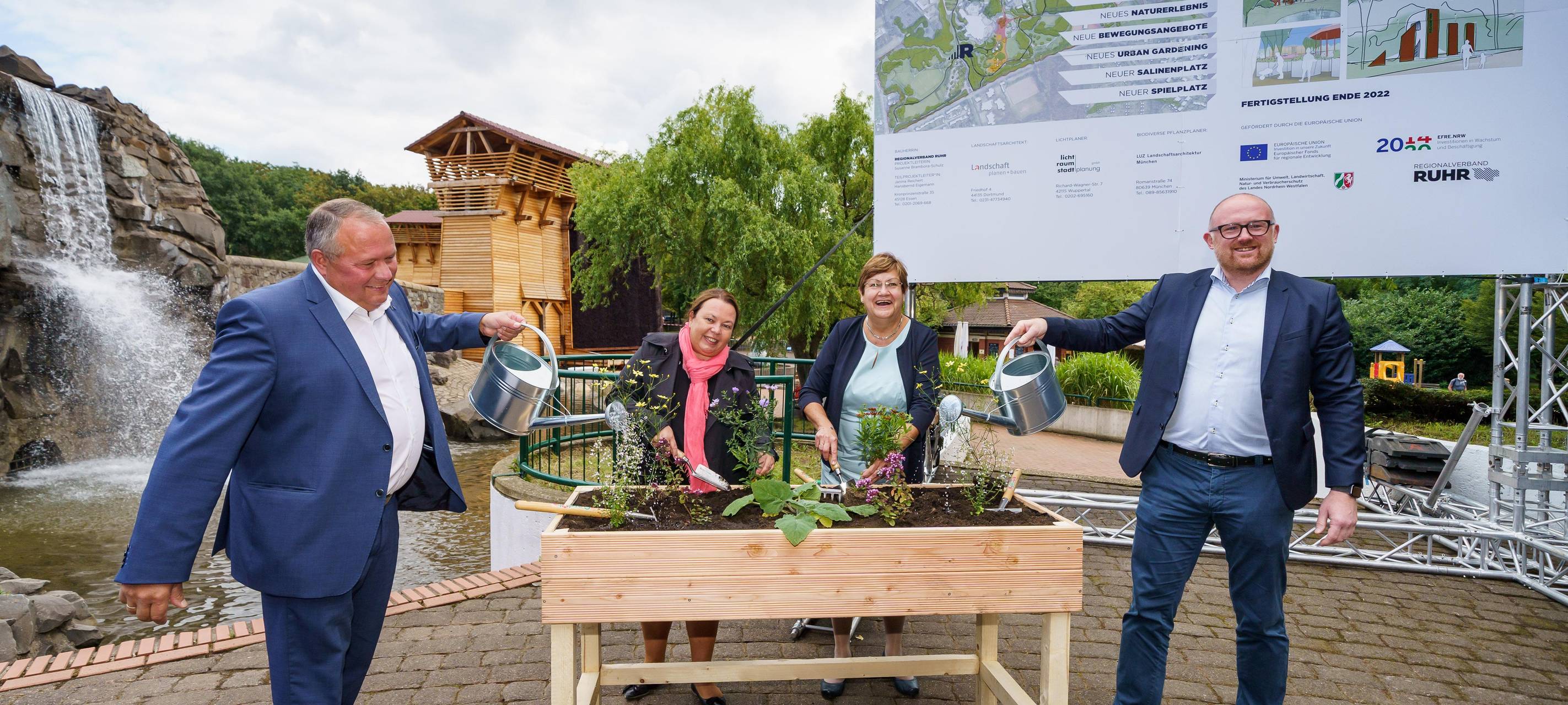 Spatenstich zum Umbau der Revierparks