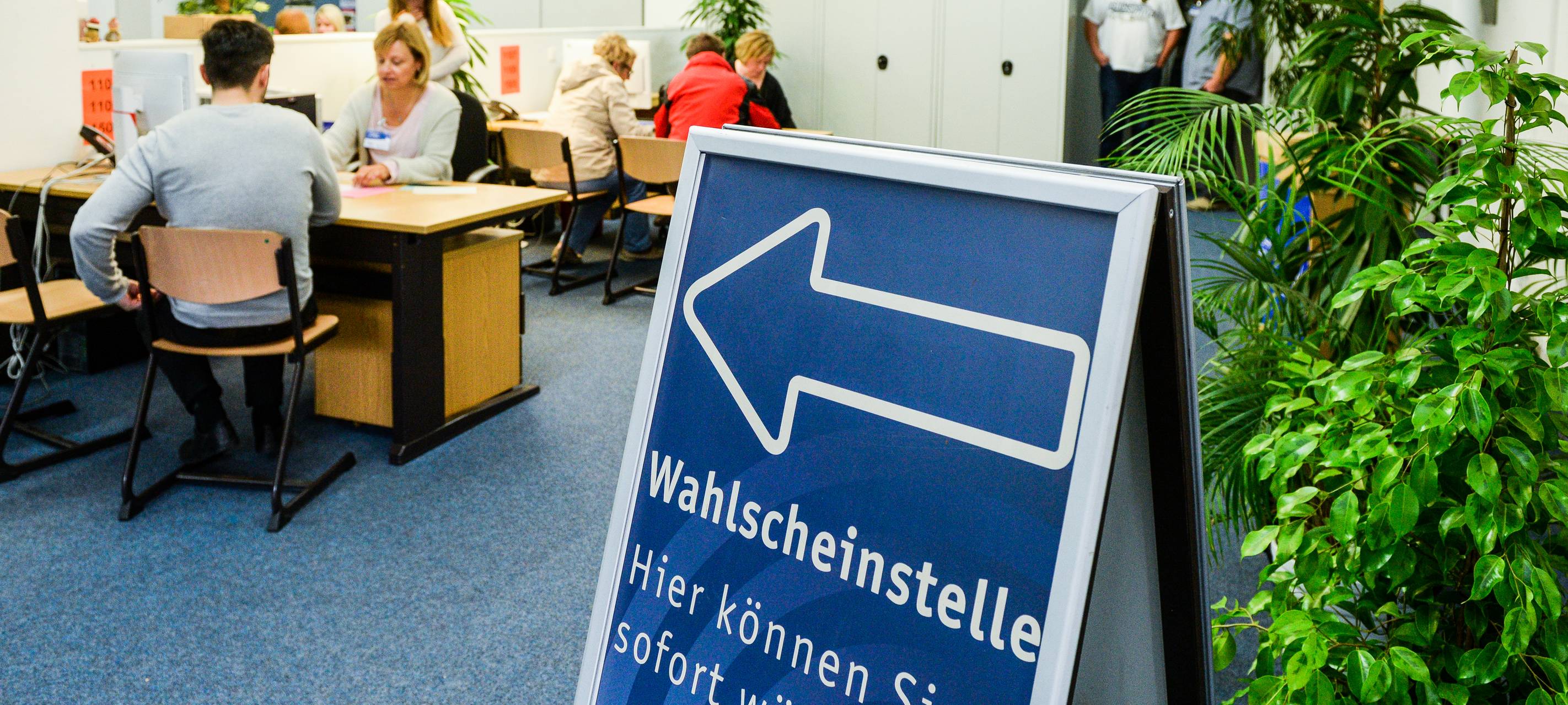 Die Wahlscheinstelle an de rHorster Straße 6 in Gelsenkirchen-Buer