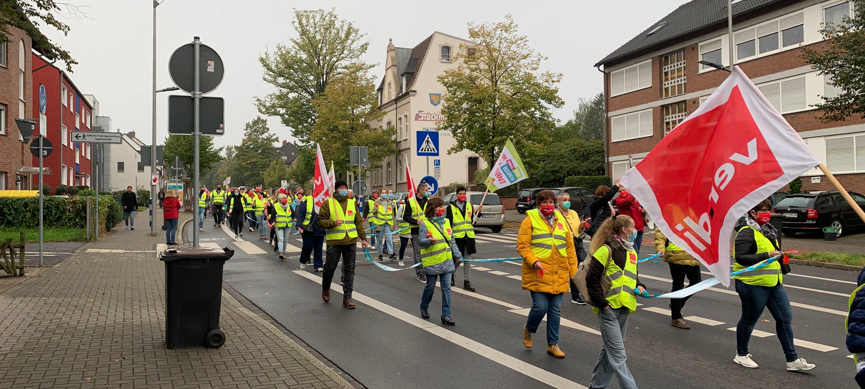 Warnstreik am Bottroper Knappschaftskrankenhaus