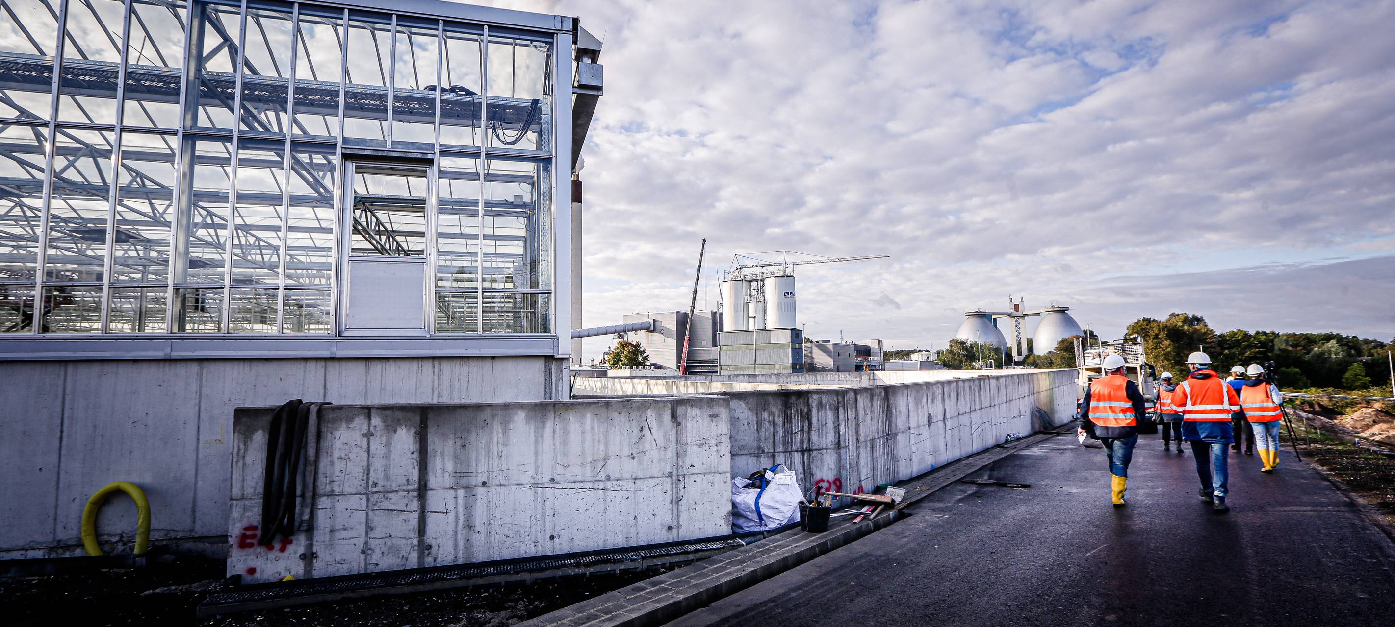 Die Trocknungshallen für Klärschlamm in Bottrop