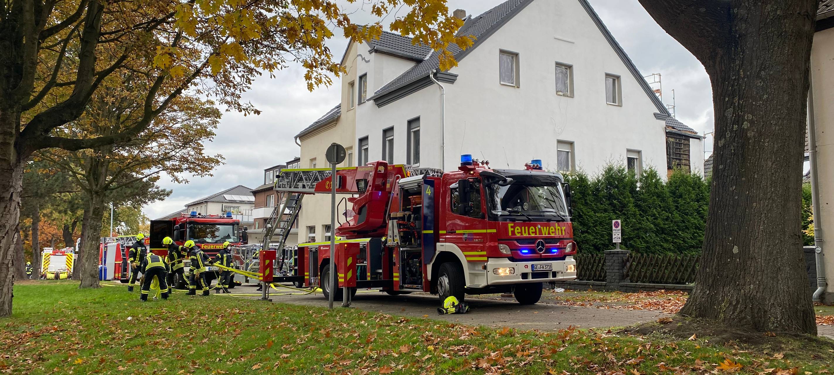 Fassadenbrand in Gelsenkirchen-Buer