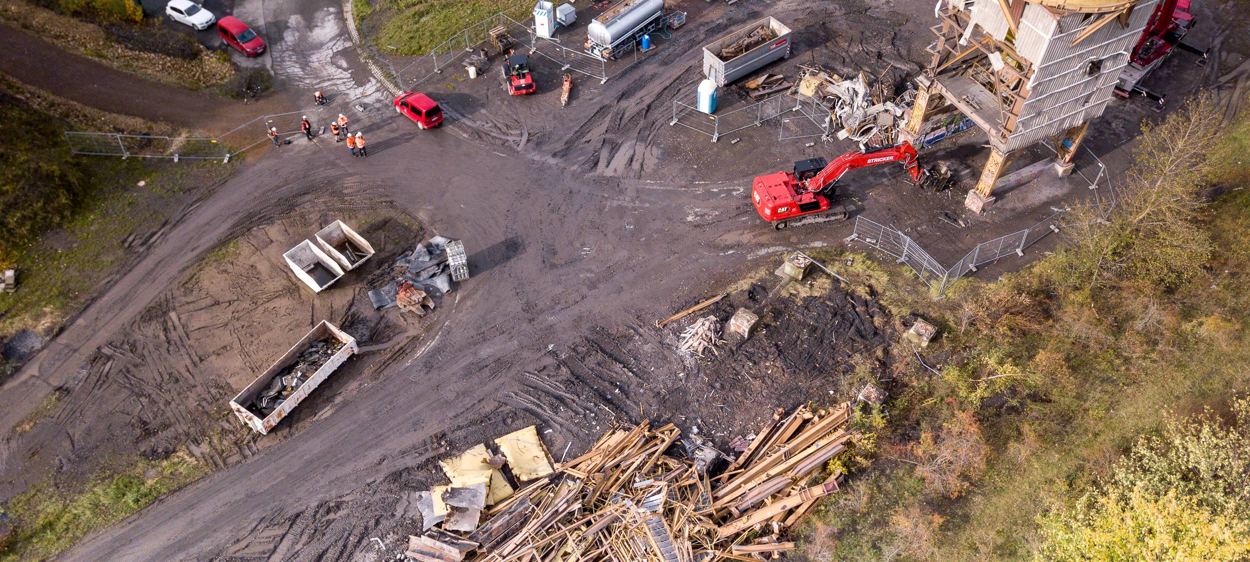 Abriss auf Gladbecker Mottbruchhalde geht voran