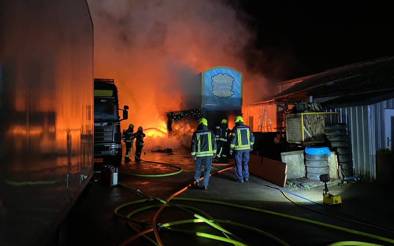 Brand am Dördelmannshof in Ückendorf