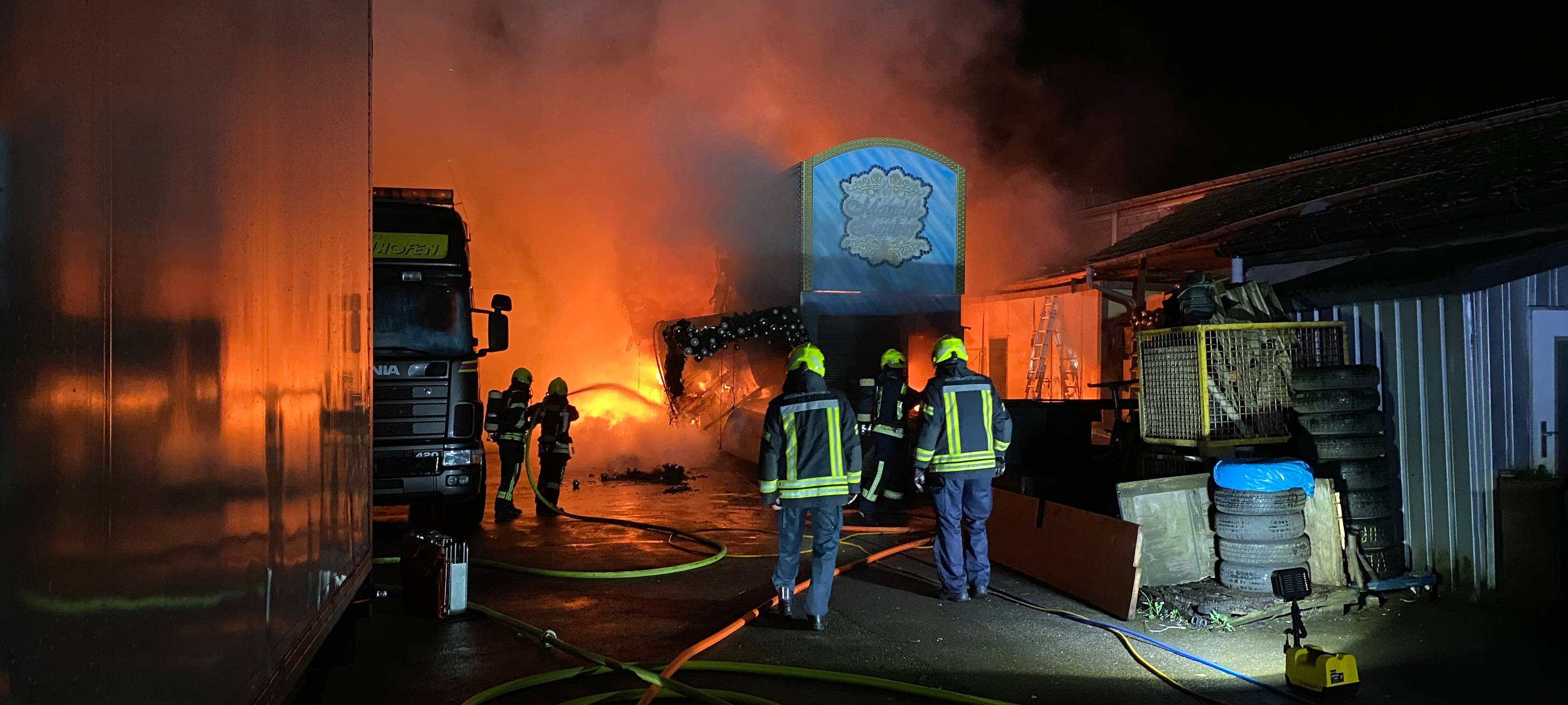 Brand am Dördelmannshof in Ückendorf