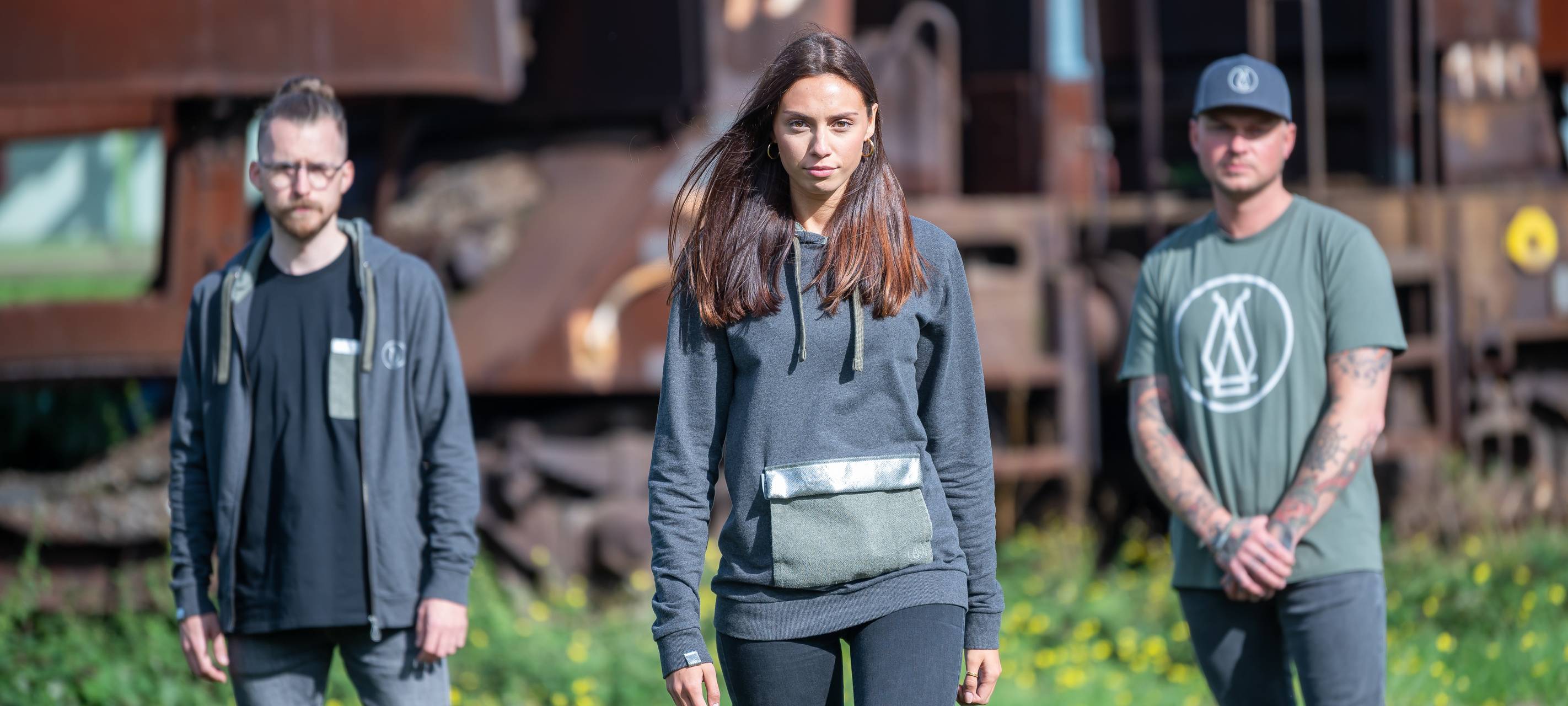 Models mit Grubenhelden-Klamotten