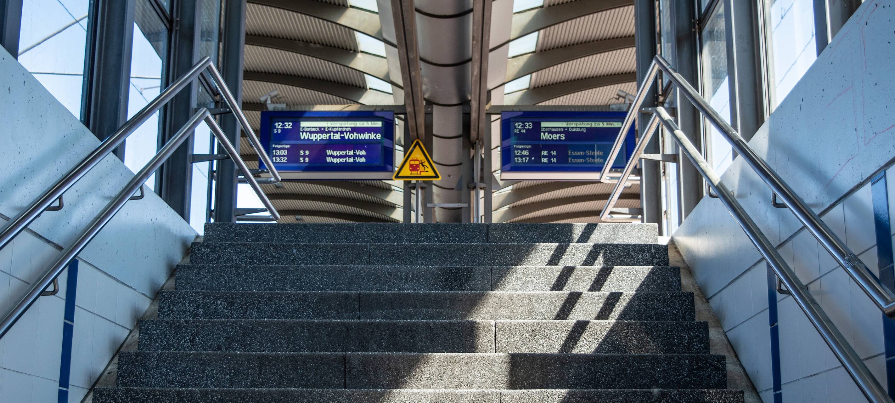 Treppengeländer im Bottroper Hauptbahnhof