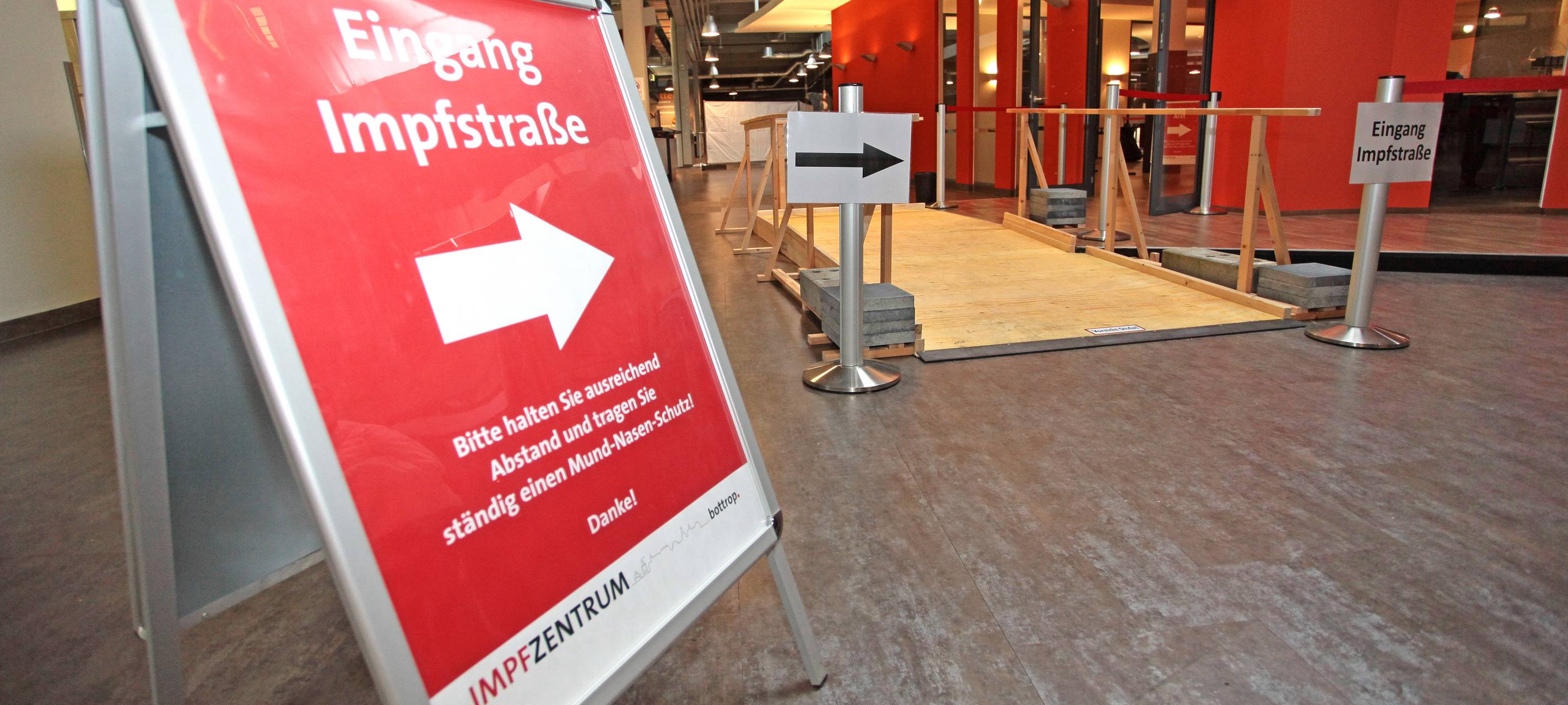 Im Impfzentrum in Bottrop