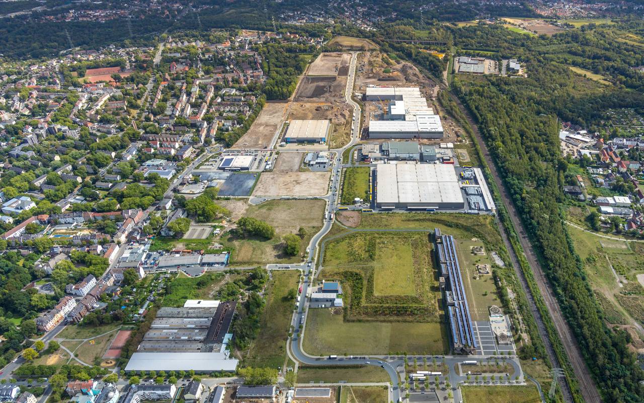 Luftbild vom Schalker Verein in Gelsenkirchen