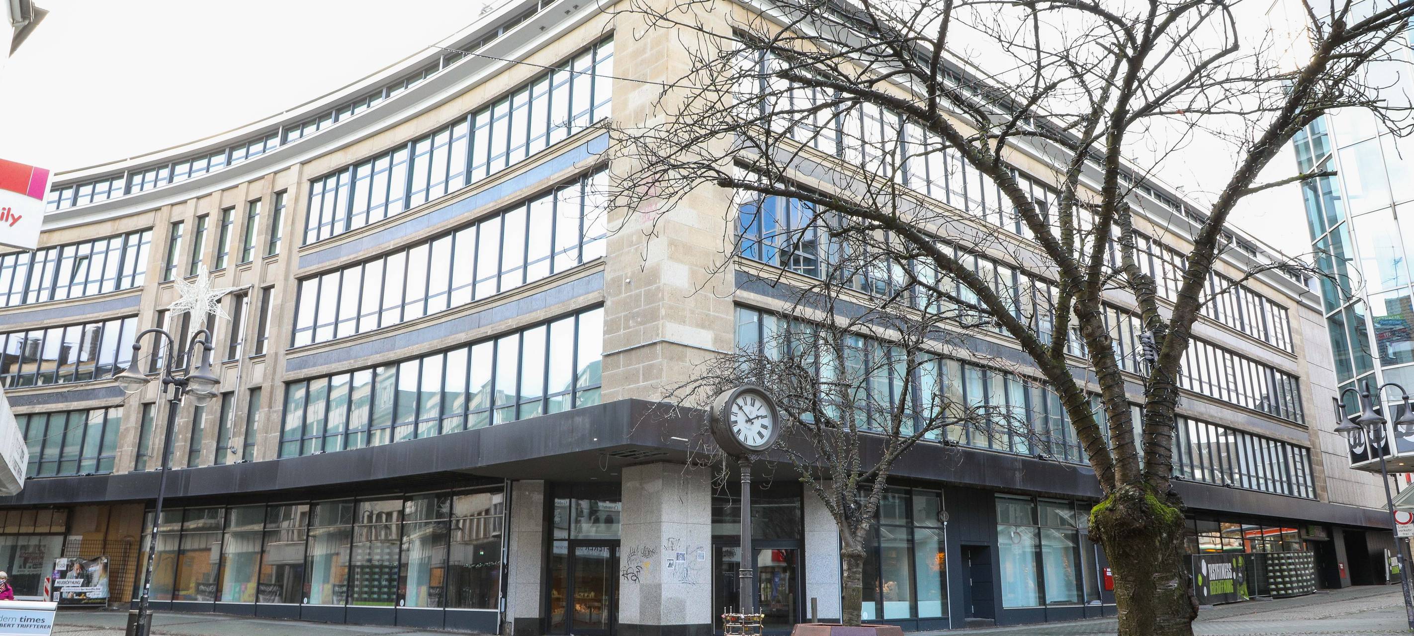 Die leerstehenden Althoff-Arkaden in der Bottroper Innenstadt