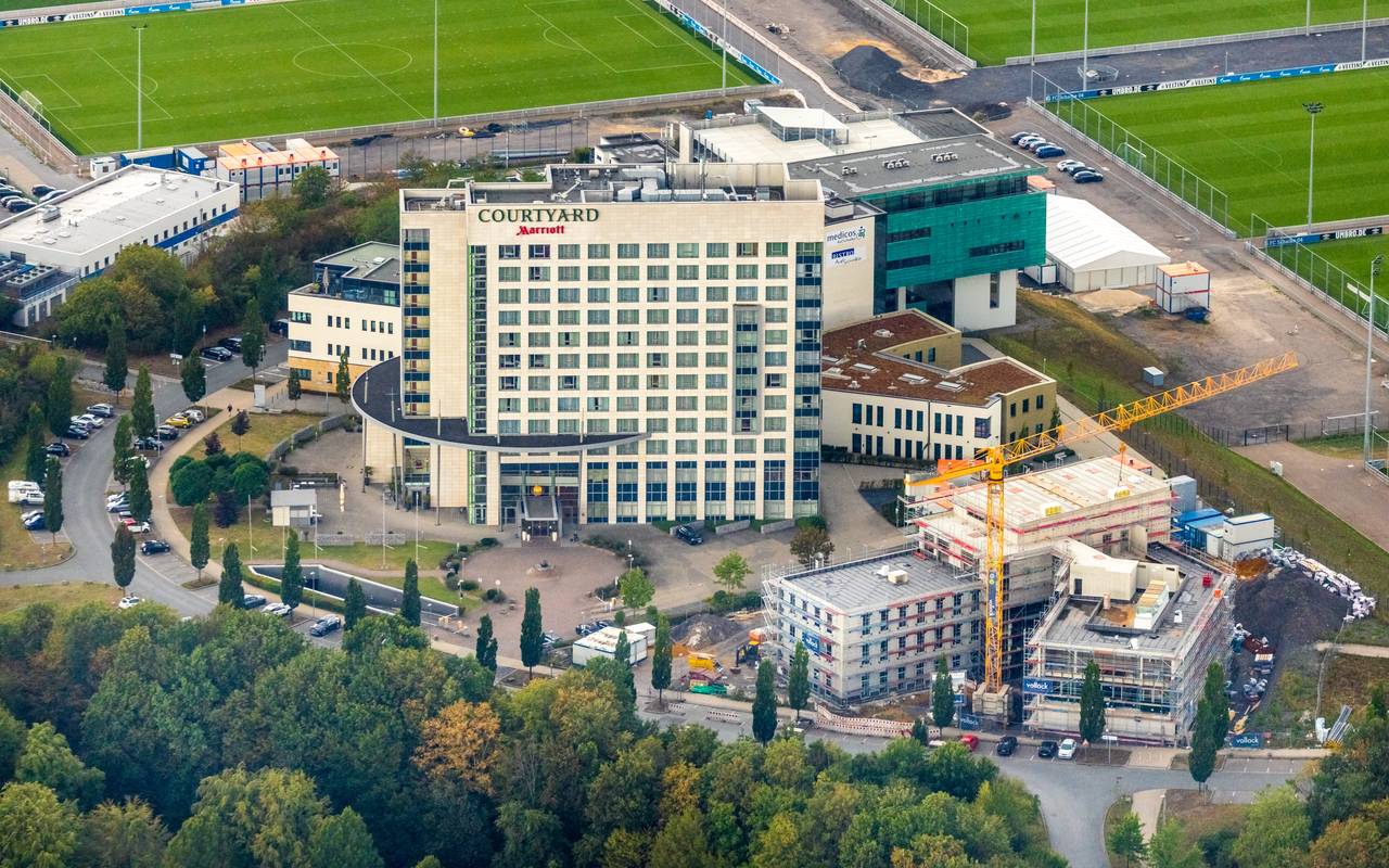 Luftbild vom Hotel auf Schalke in Gelsenkirchen