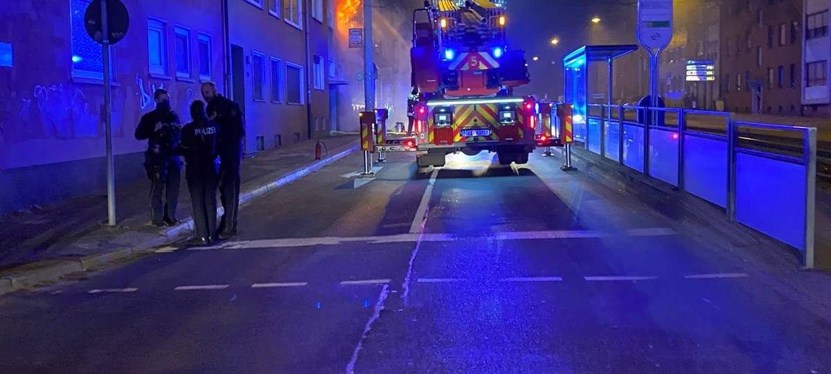 Feuerwehreinsatz an der Kurt-Schumacher-Straße in Gelsenkirchen-Schalke