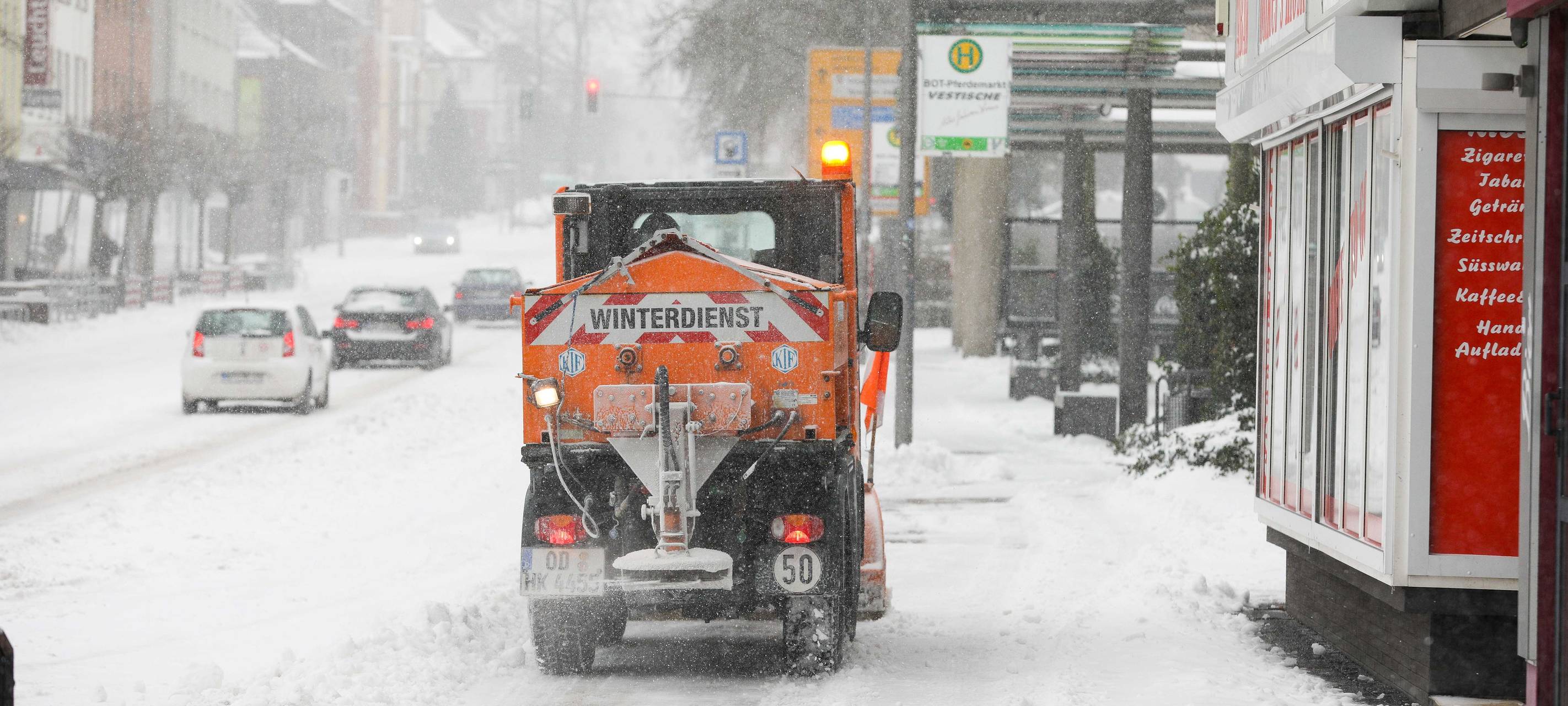 Bottroper Winterdienst im Einsatz