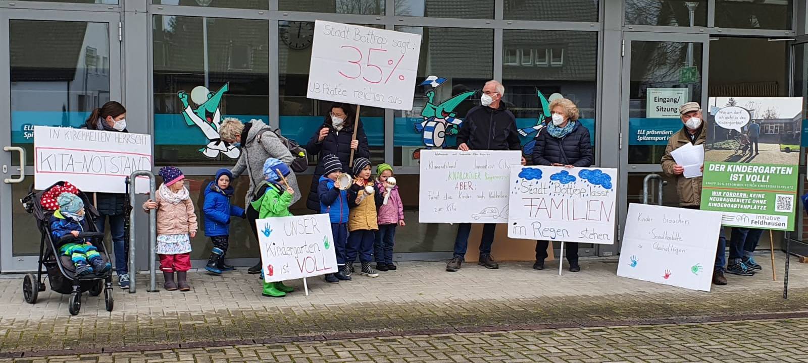 KiTa-Notstand in Bottrop Mahnwache