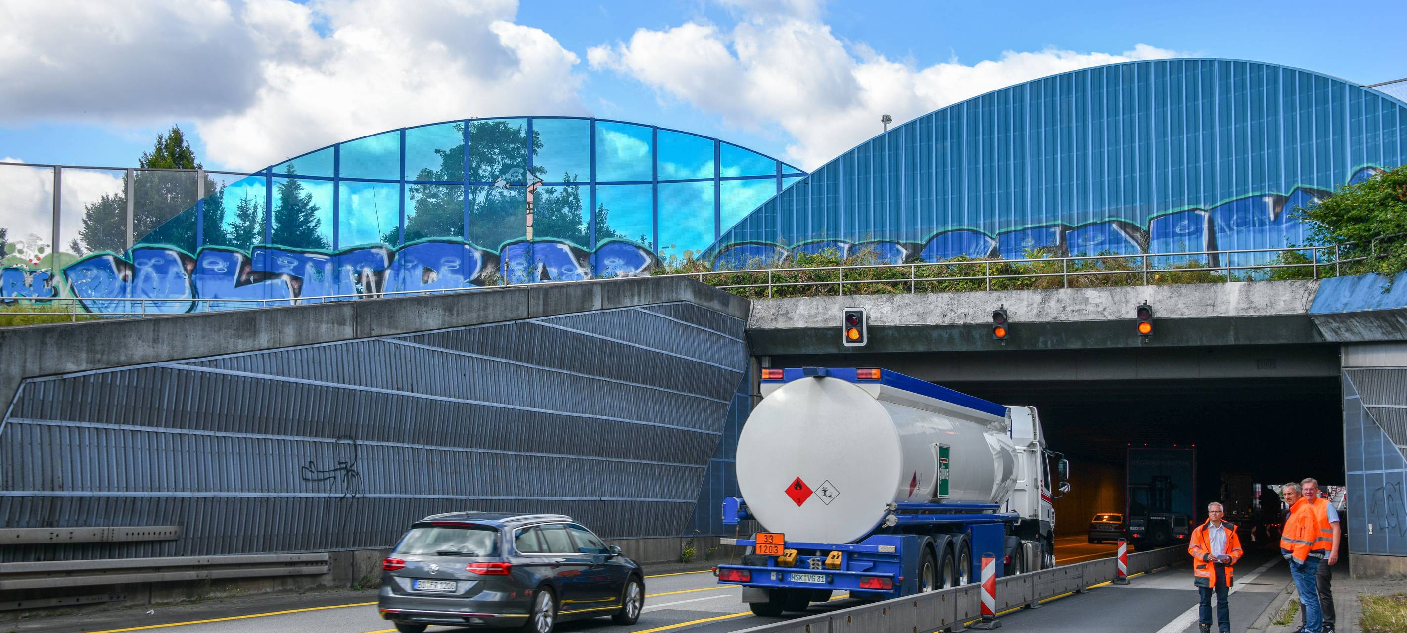 Bauarbeiten im A2-Tunnel Erle