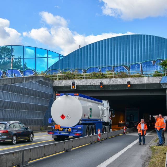 Bauarbeiten im A2-Tunnel Erle