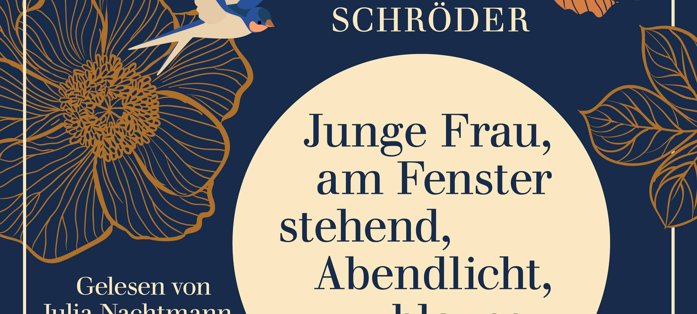 Buchtipp: "Junge Frau, am Fenster stehend, Abendlicht, blaues Kleid"