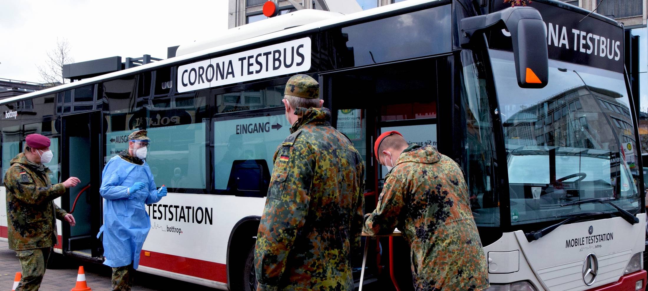 Der Corona-Schnelltest-Bus Bottrop