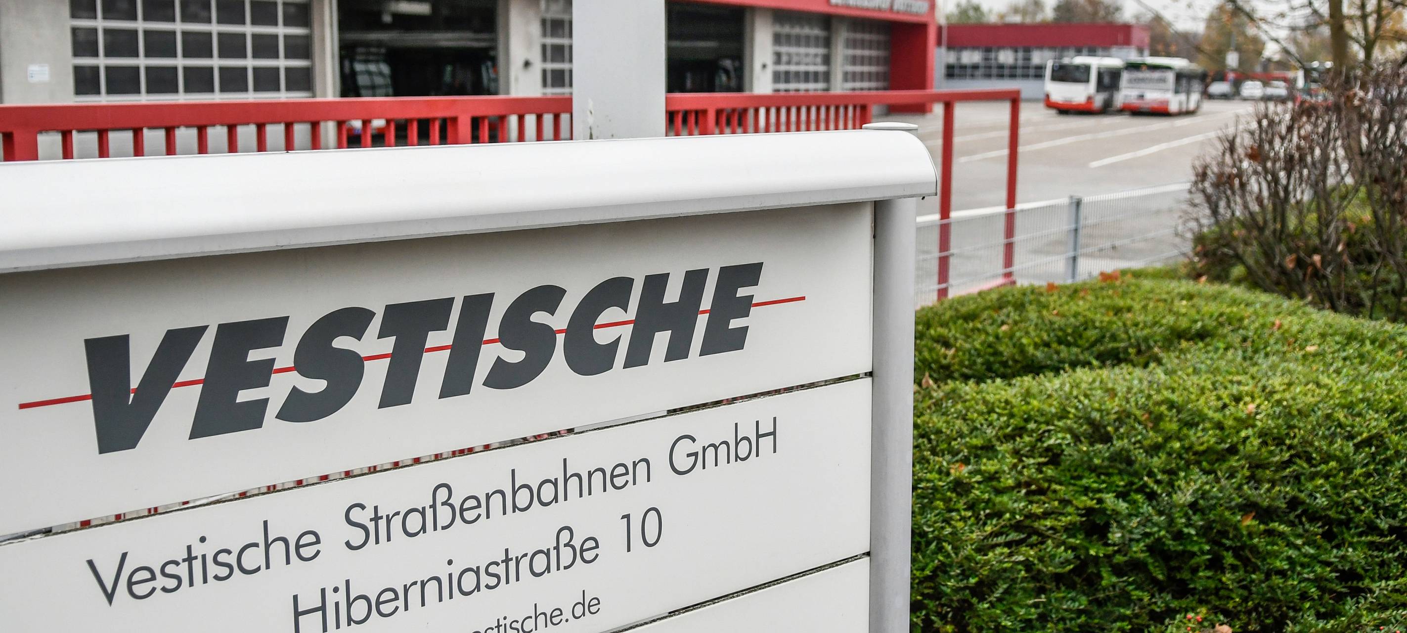 Der Betriebshof der Vestischen in Bottrop-Eigen