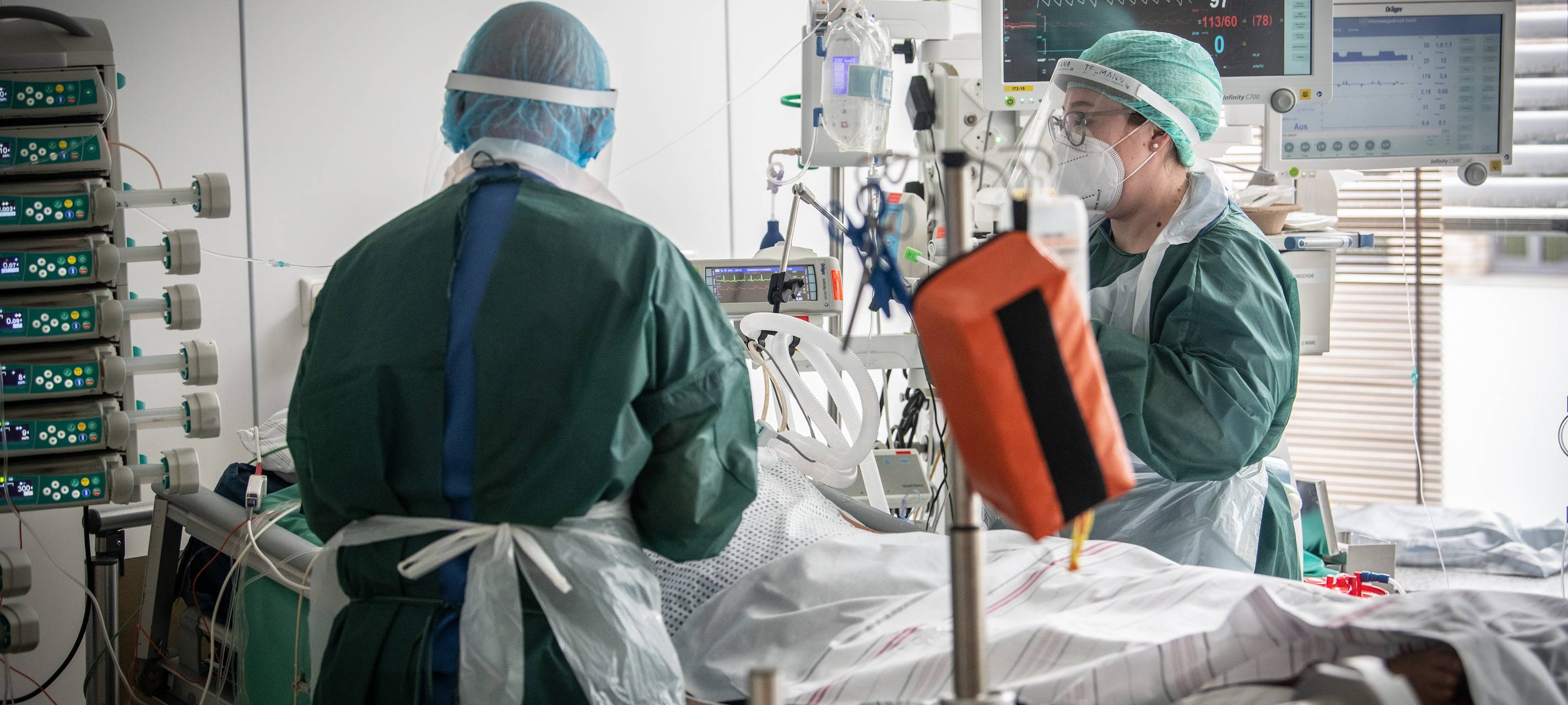 Kaum Covid-Patienten auf den Intensivstationen bei uns