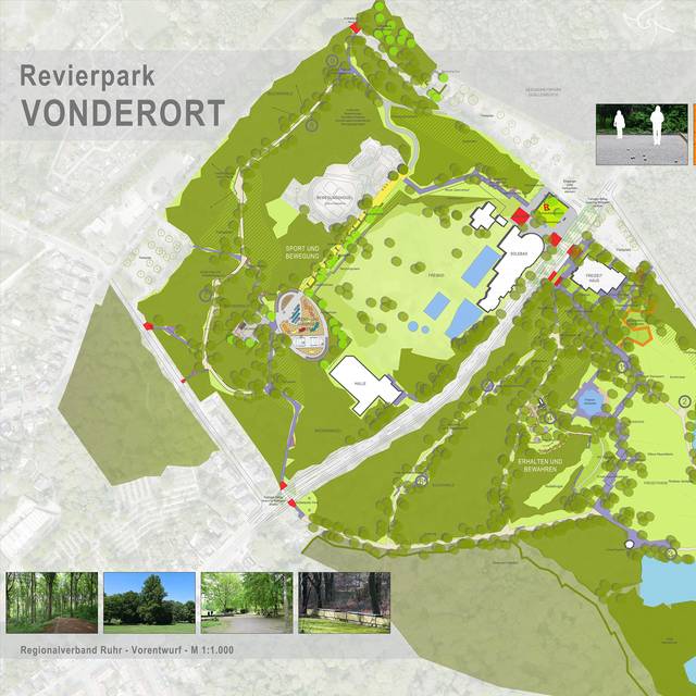 Entwurf für den Umbau des Revierparks Vonderort