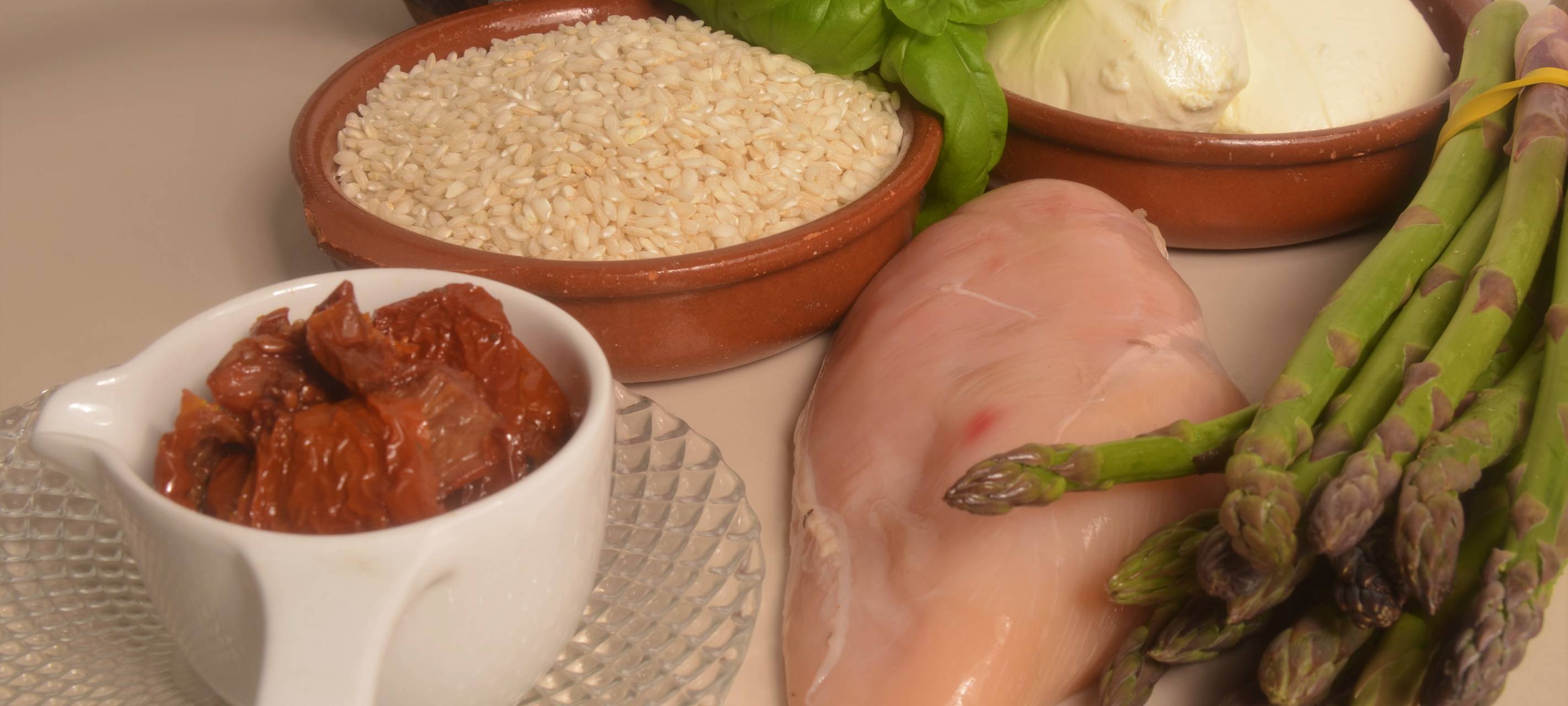 Brunnenkresse Risotto mit gefüllter Poulardebrust