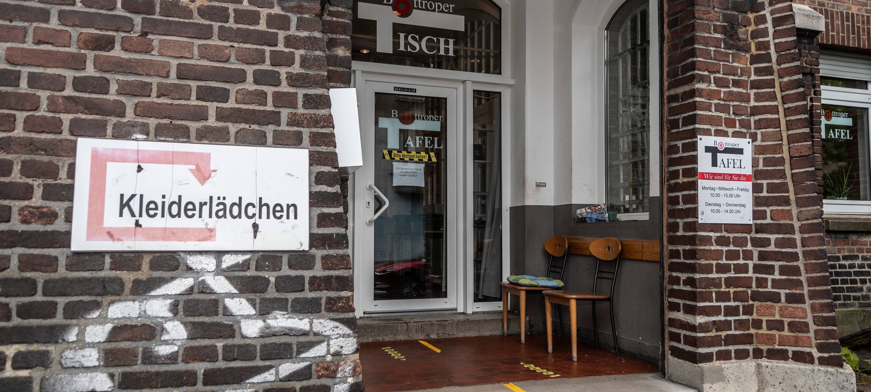 Der Eingang der Bottroper Tafel