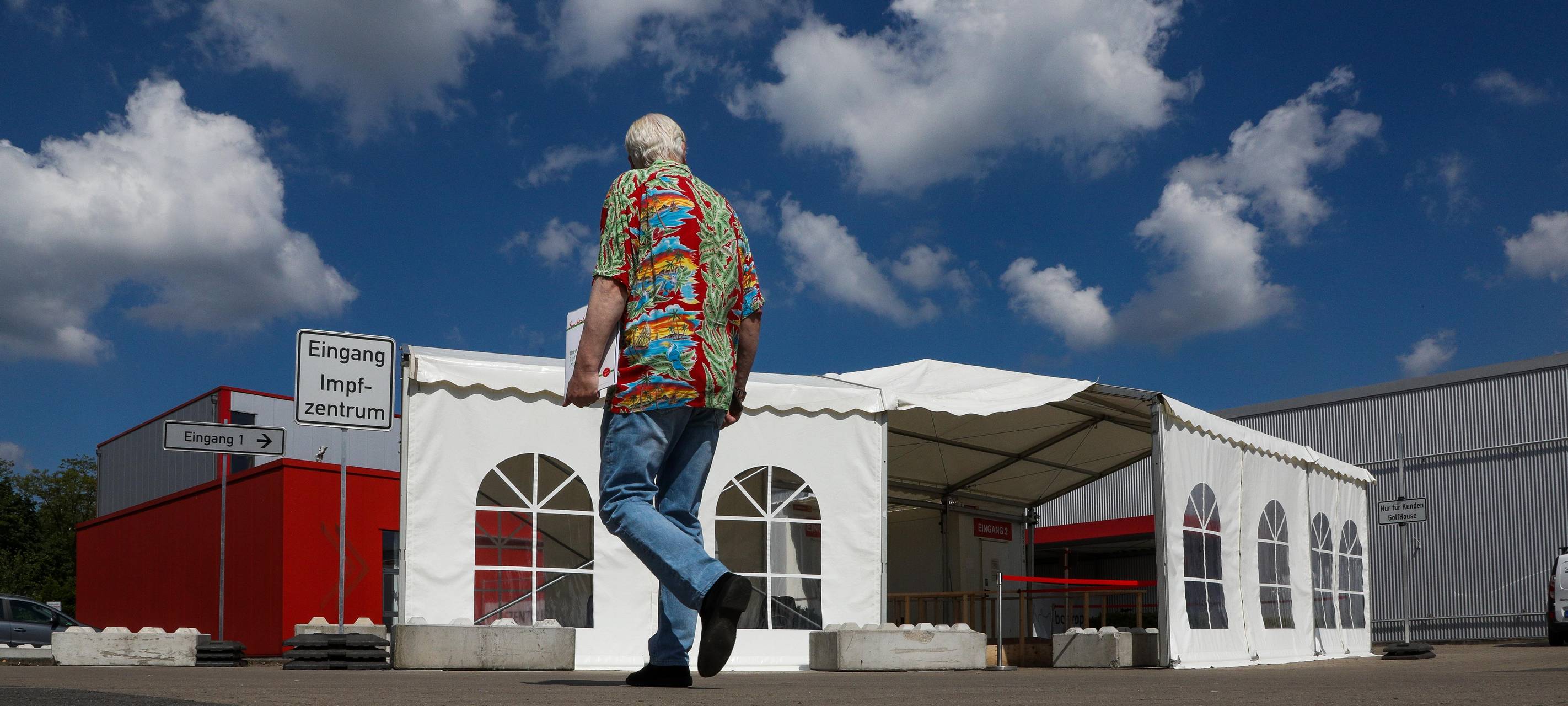 Das Bottroper Impfzentrum von außen