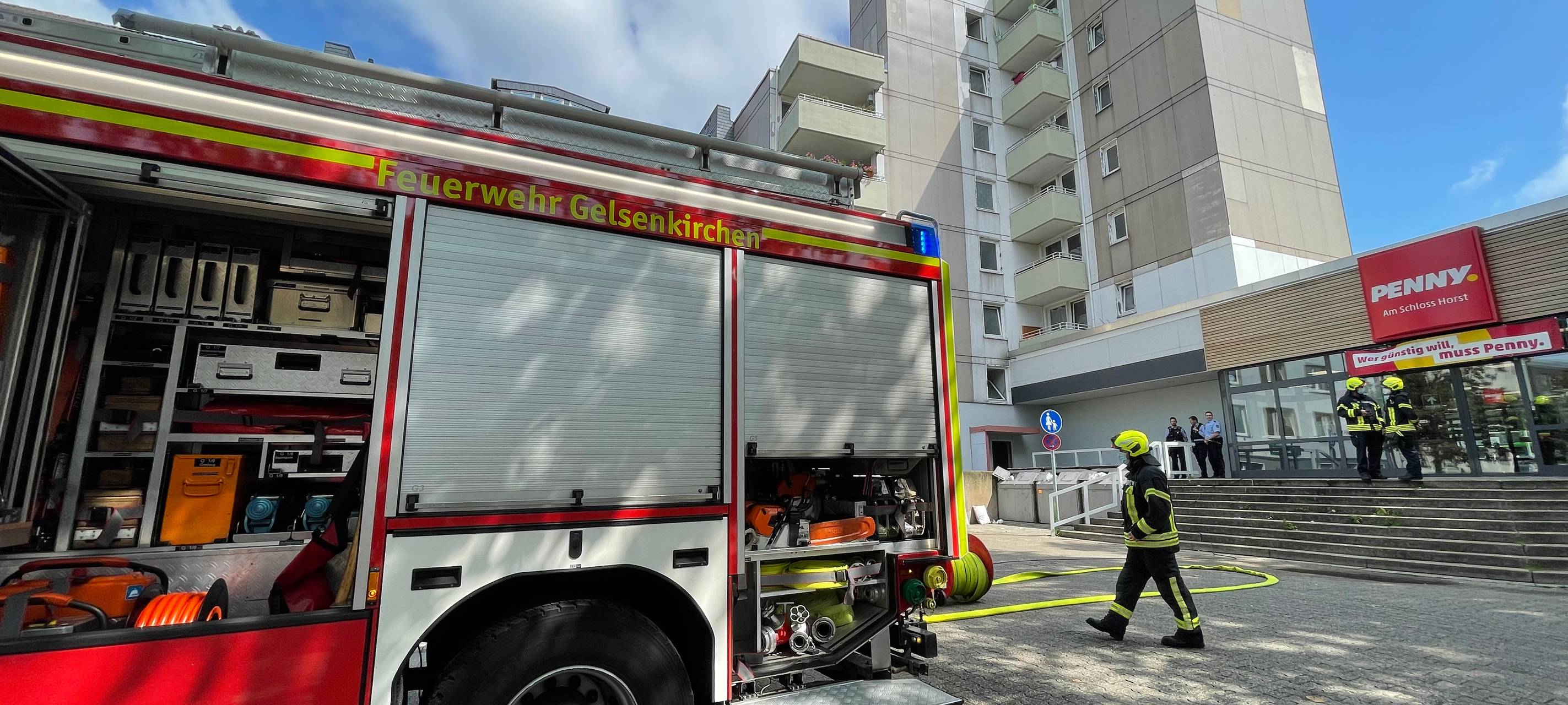 Feuerwehreinsatz in GE-Horst