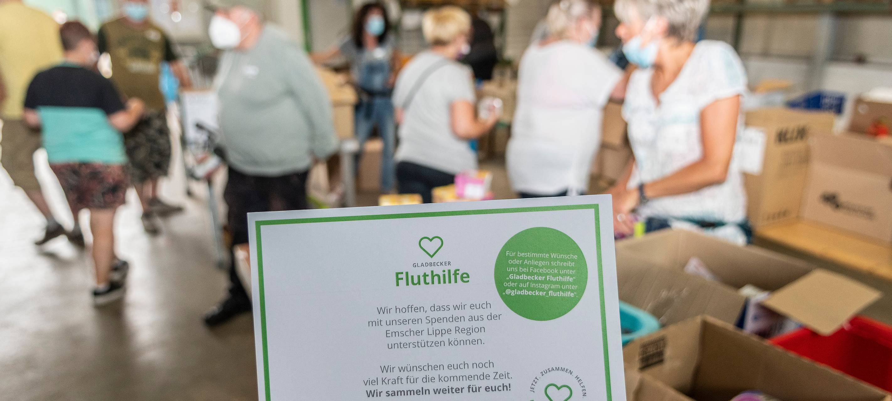 Sammelaktion der Fluthilfe Gladbeck für Hochwasseropfer