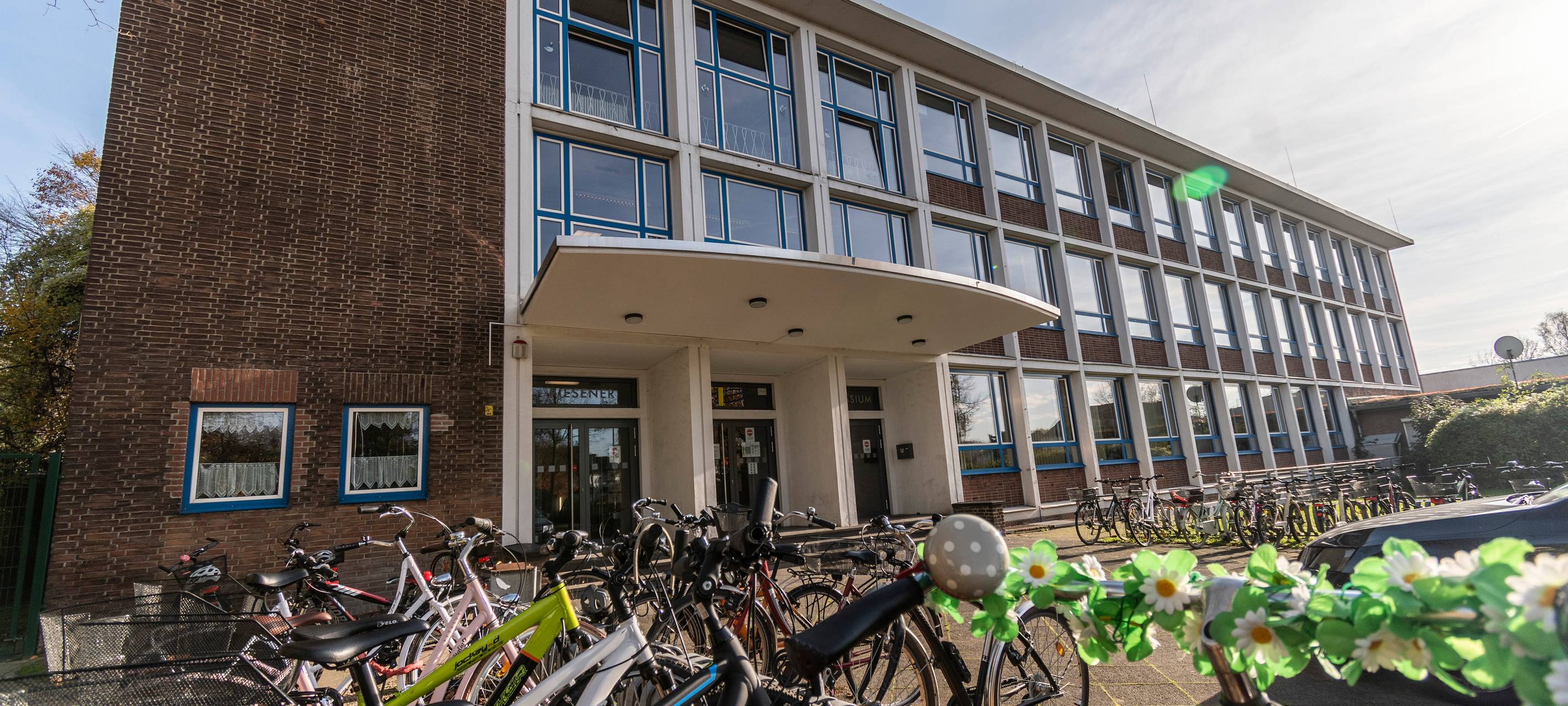 Das Hauptgebäude des Riesener-Gymnasiums in Gladbeck