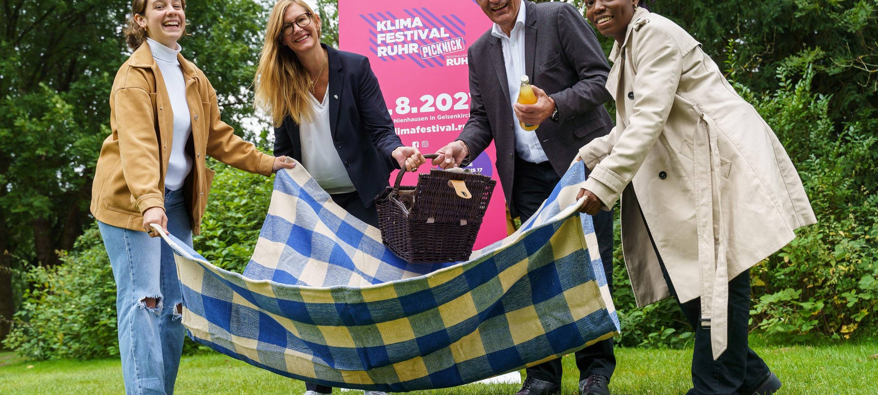 Werbefoto für das Klima Festival Ruhr Picknick