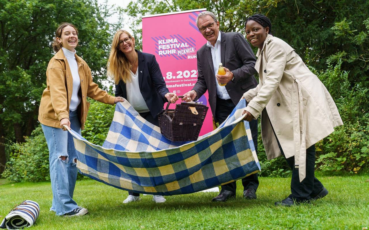 Werbefoto für das Klima Festival Ruhr Picknick