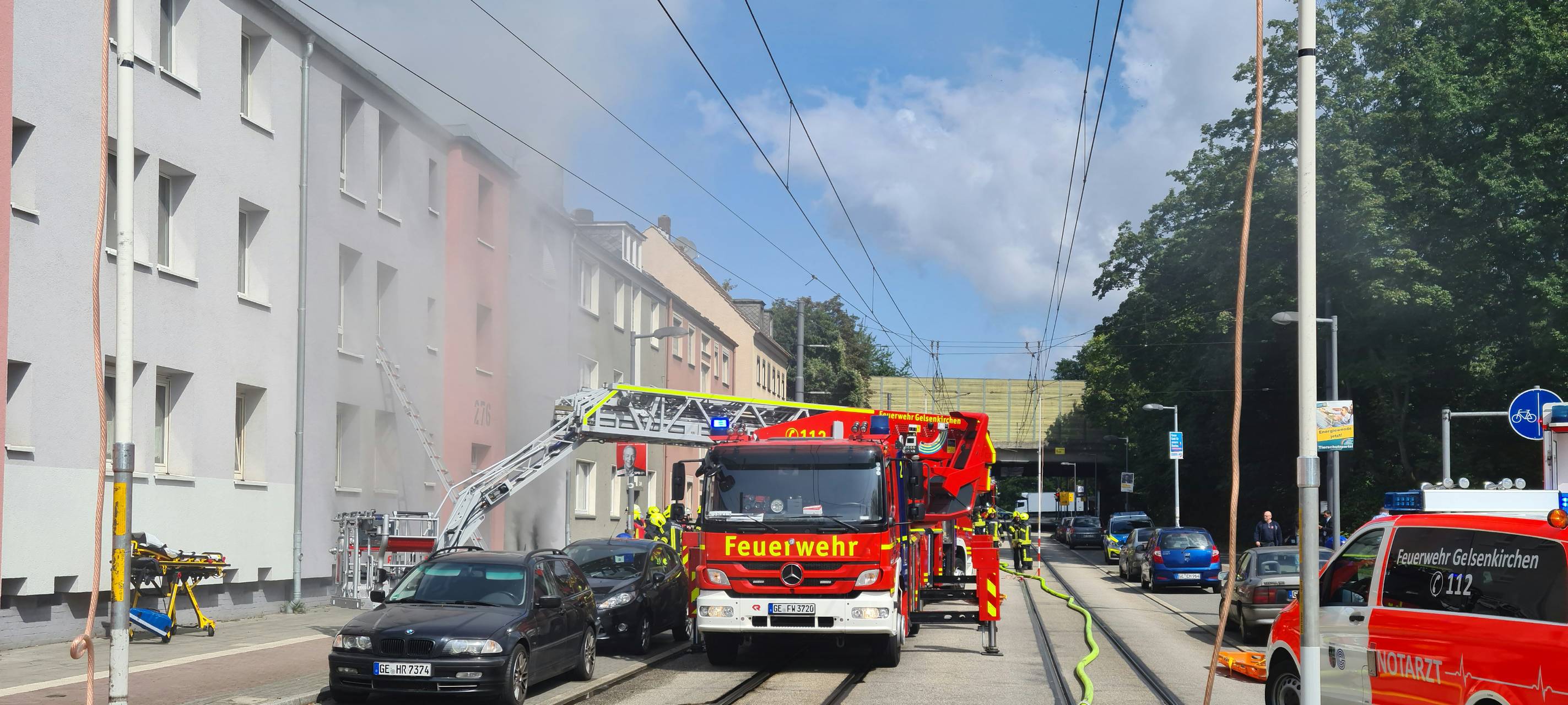 Kellerbrand Feuerwehr Gelsenkirchen
