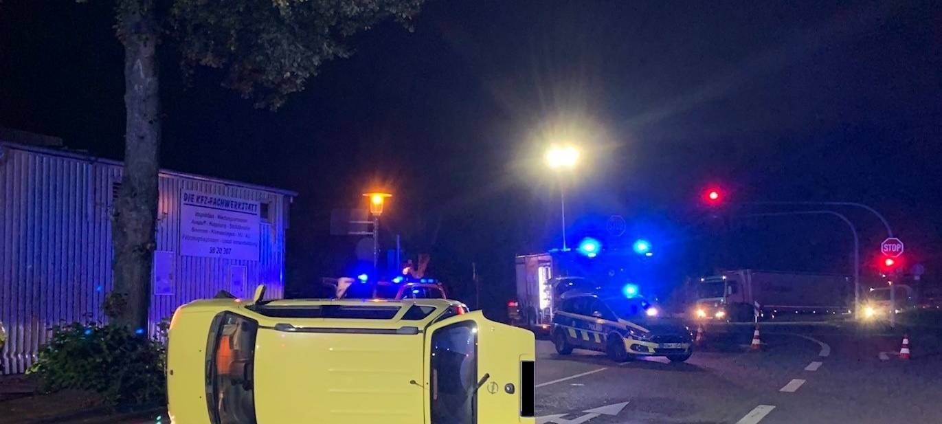 Zwei Leichtverletzte bei Unfall in Gladbeck