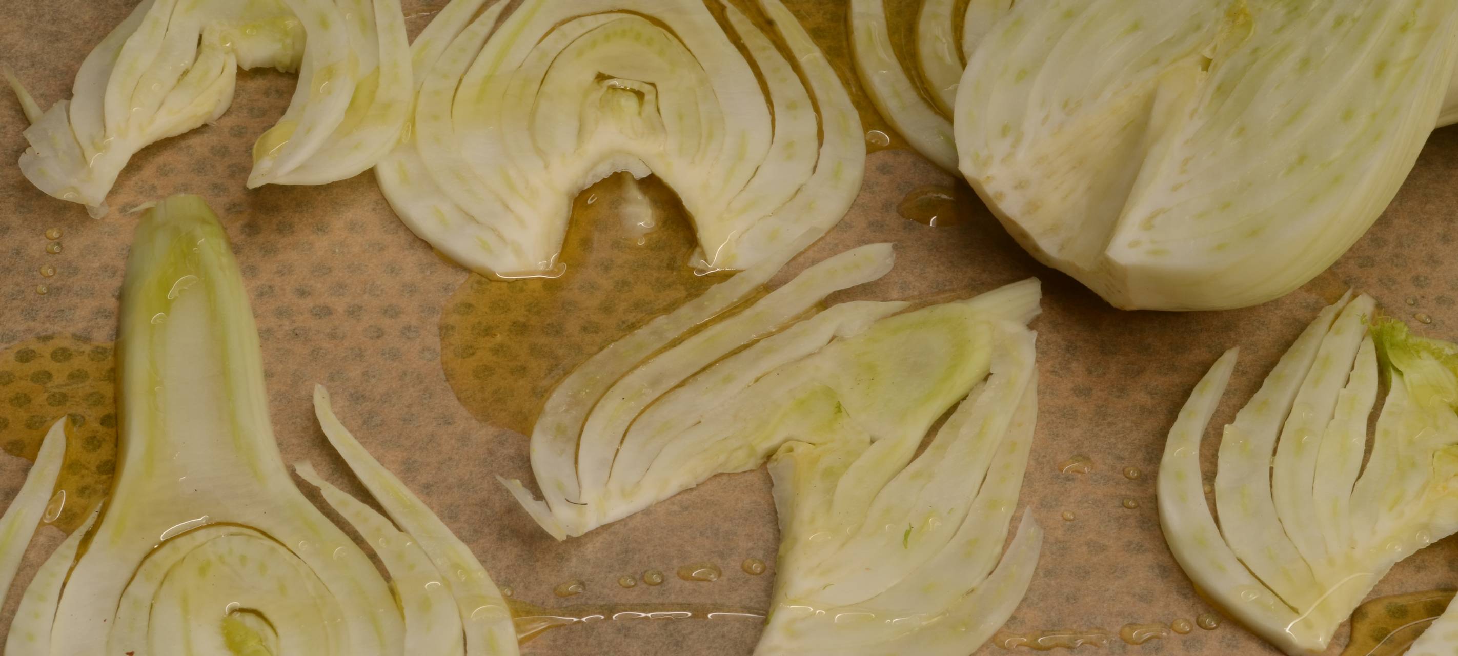 Pasta mit Rotbarbe, Staudensellerie und Fenchel