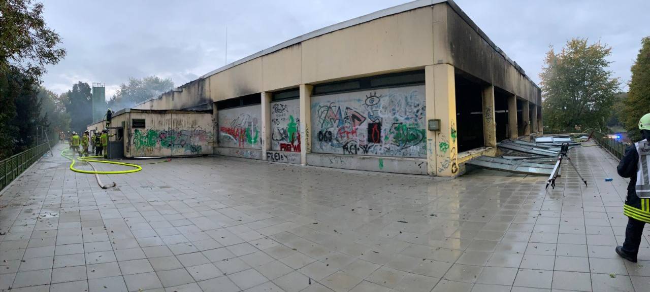 Feuer Sporthalle Ingeborg-Drewitz-Gesamtschule