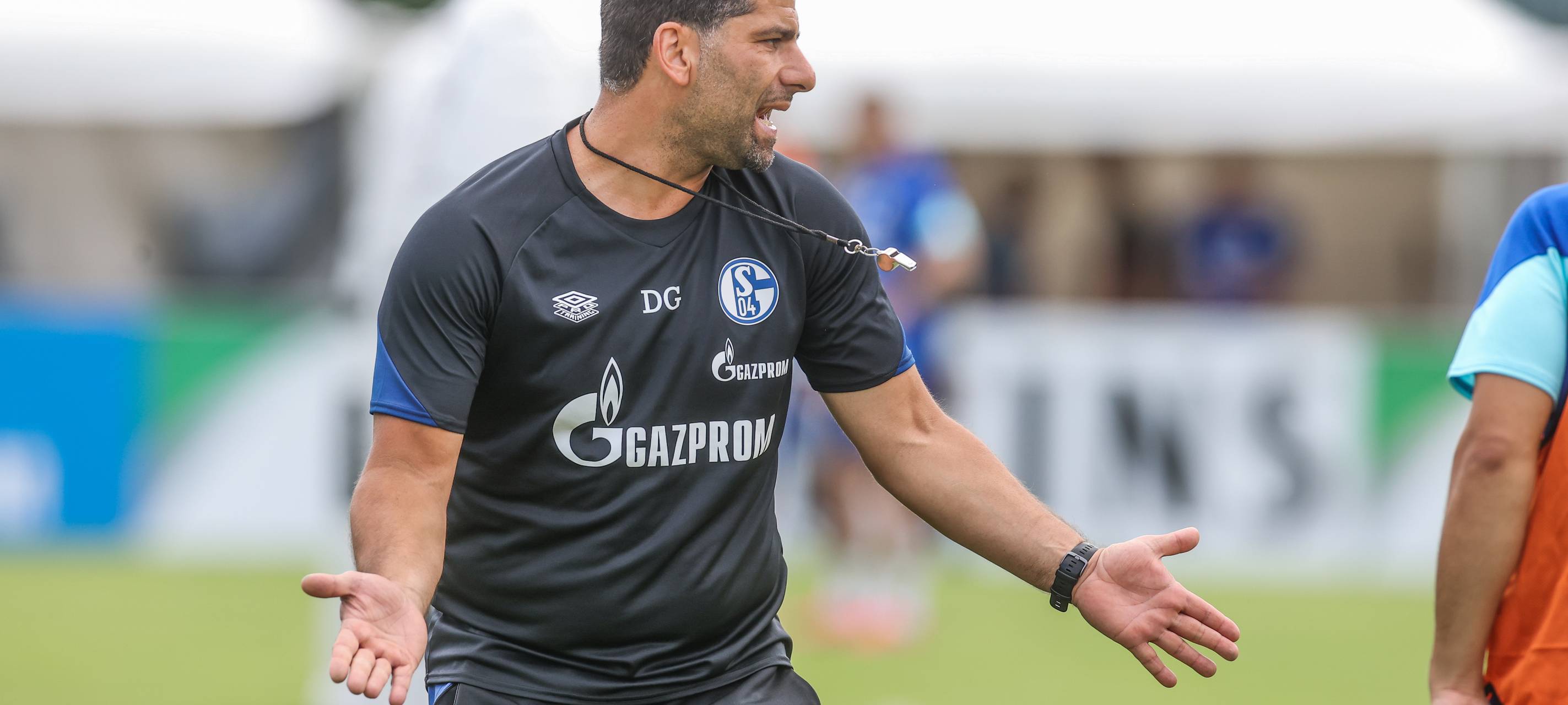 Dimitrios Grammozis am Spielfeldrand