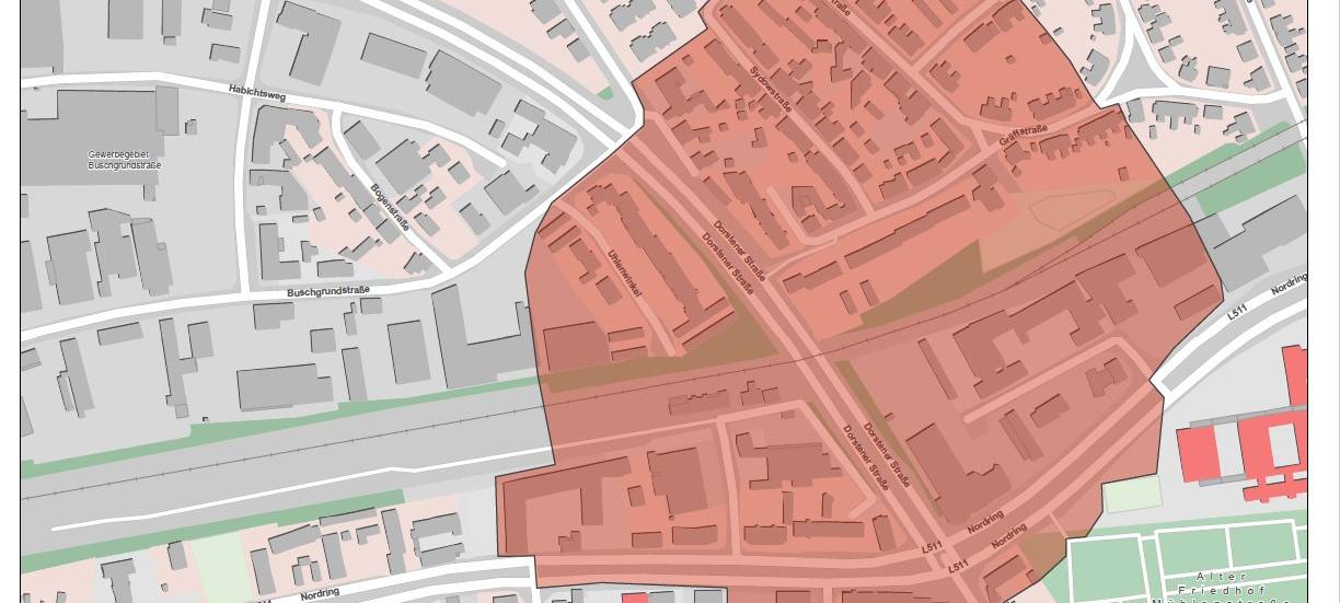 Karte des Evakuierungsbereichs