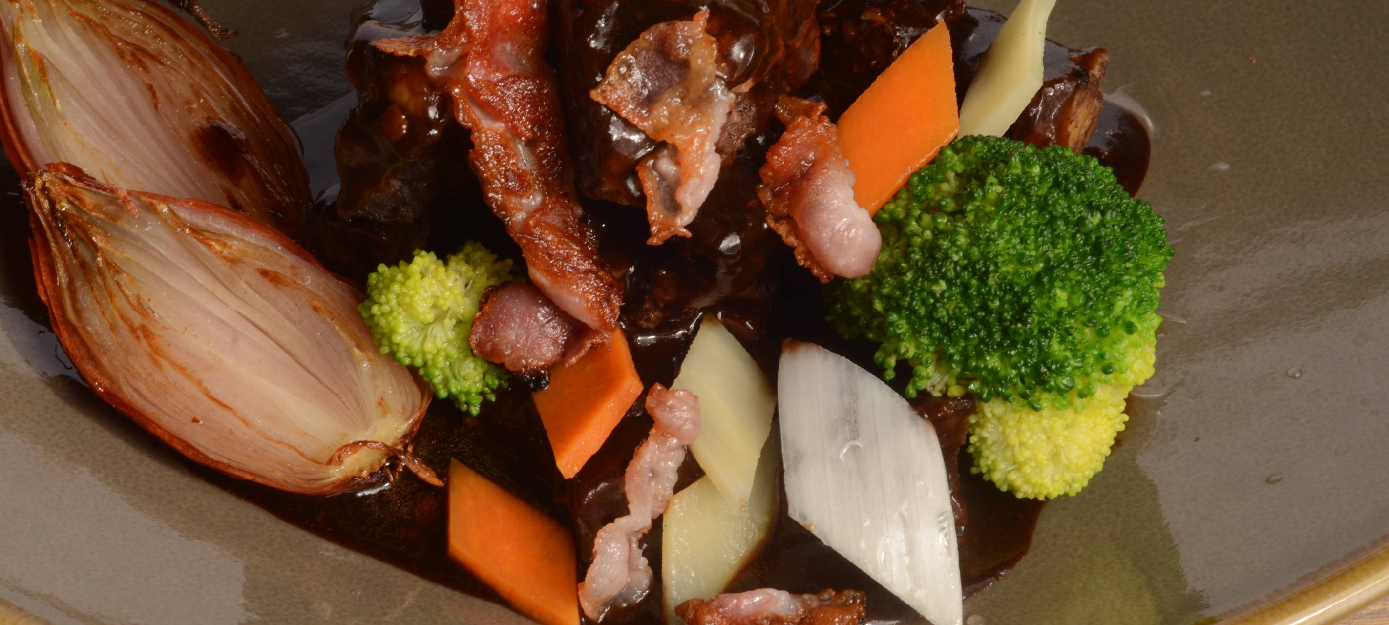 Mariniertes Schmorfleisch - Boeuf bourguignon